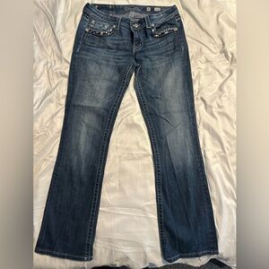 Miss Me Dark Blue Boot Cut Jeans